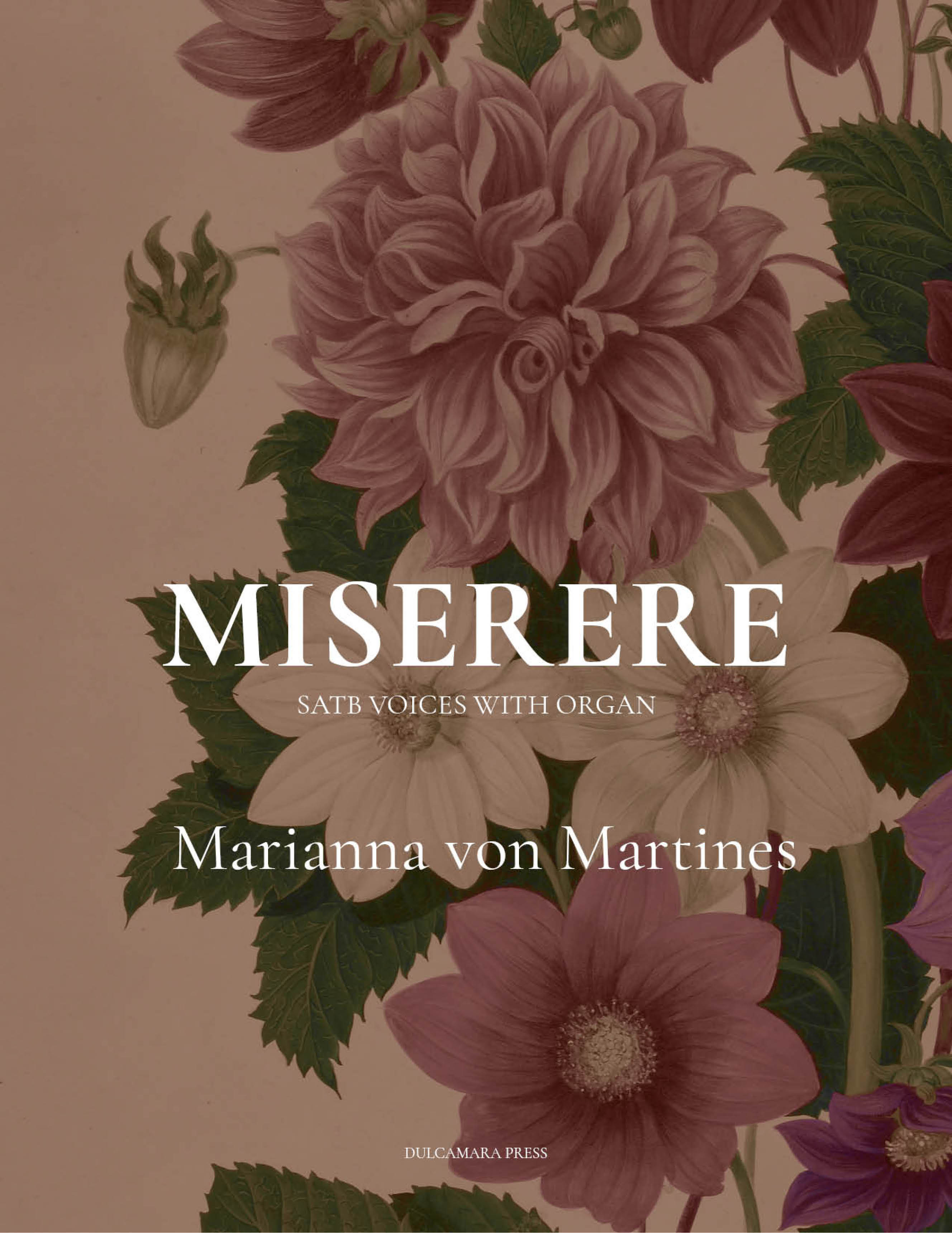Miserere for choir and organ by Marianne Martines